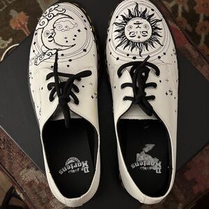 Dr. Martens White Cosmic Design Shoes